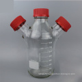 Manufacturing 1000ml GL45 Three Port Microbial Reactor Borosilate Glass Bottle with Screw Cap